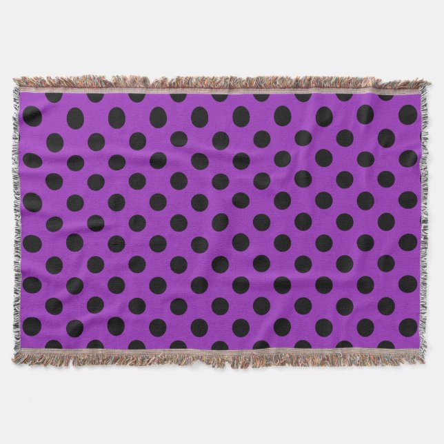 Couverture Pois noirs sur violet (Devant)
