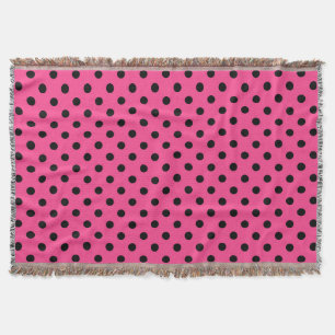 Couverture Pois roses et noirs