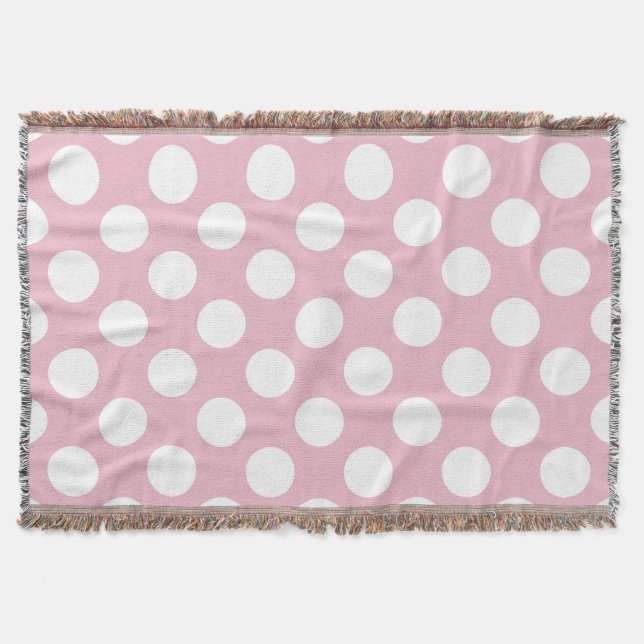 Couverture Pois roses, Motif Pointe Polka, Points, Pointe (Devant)