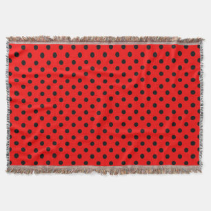 Couverture Pois rouge et noir