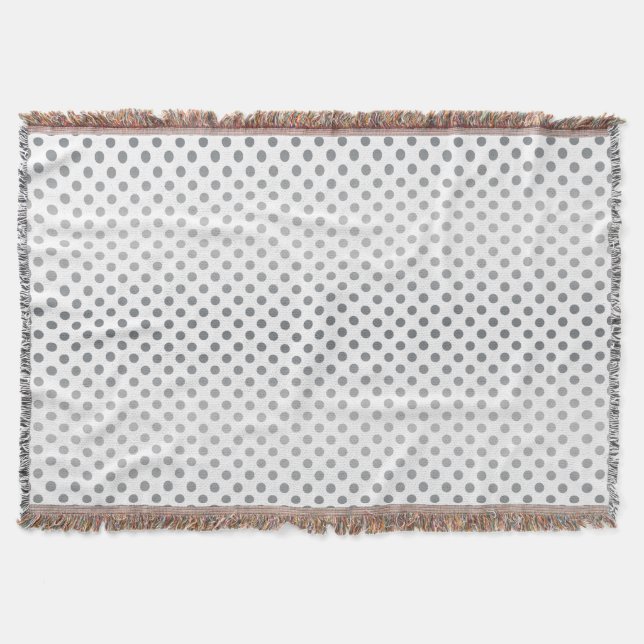 Couverture Pois Silver Gradient par Shirley Taylor (Devant)