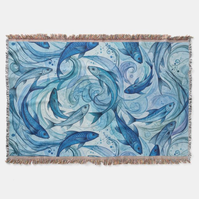 Couverture Poisson Bleu Mystique Flowing Harmony (Devant)