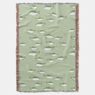 Couverture Poisson vert olive