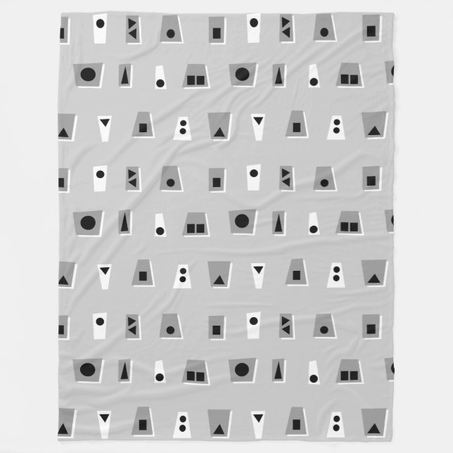 Couverture Polaire 020216 - Gris, blanc et noir sur gris CCCC CCCC (Devant)