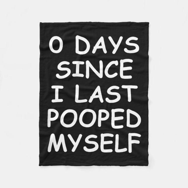 Couverture Polaire 0 Days Since I Last Oped Myself, Funny, Jokes, Sar (Devant)