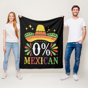 Couverture Polaire 0% Mexicain Zéro Pour Cent Drôle Cinco De Mayo