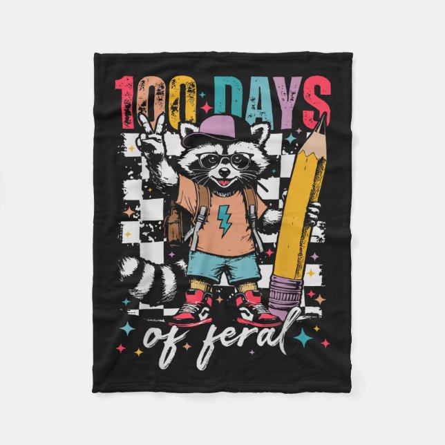 Couverture Polaire 100 Jour D'École Enfants Drôle 100E Jours D'École (Devant)