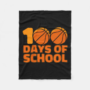 Couverture Polaire 100 Jours De Basketball Scolaire 100E Jour D'École