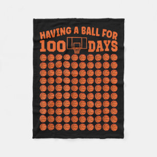 Couverture Polaire 100 Jours De Basketball Scolaire 100E Jour Pour Le