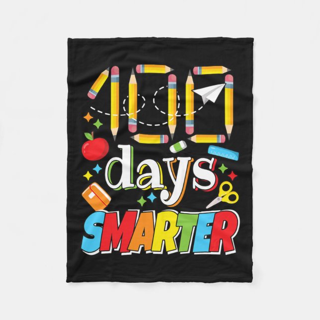 Couverture Polaire 100 Jours De Célébration De L'École Enseignant Étu (Devant)