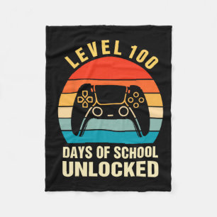 Couverture Polaire 100 Jours De Jeux Vidéo De Gamer Déverrouillés À L