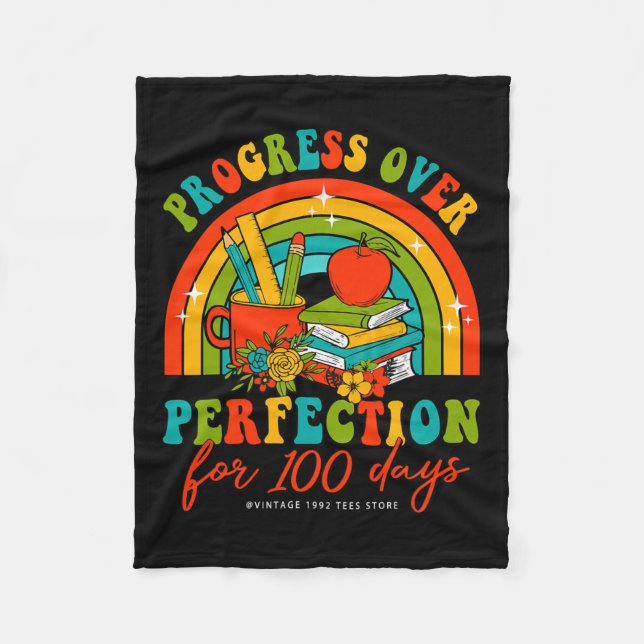 Couverture Polaire 100 Jours De Progrès De L'Enseignant Sur La Perfec (Devant)