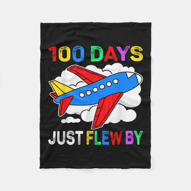 Couverture Polaire 100 Jours De Vol Juste En Avion 100E Jour De (Devant)