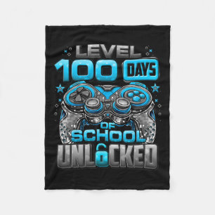 Couverture Polaire 100 Jours D'École Déverrouillé Garçons 100E Jour D