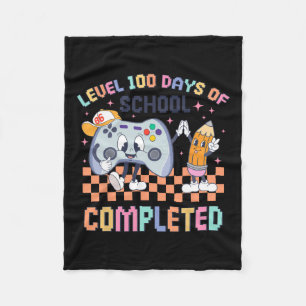Couverture Polaire 100 Jours D'École Gamer Garçons Enfants 100ème Jou