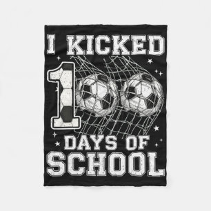 Couverture Polaire 100 jours d'école j'ai botté le ballon 100e jour d
