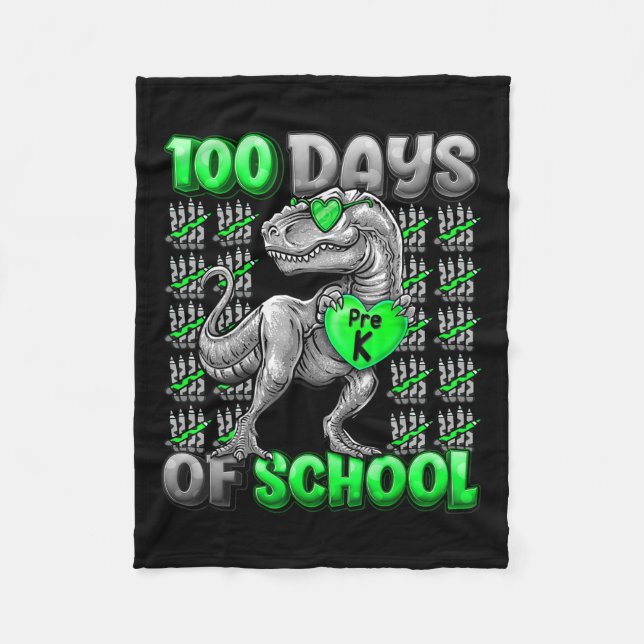 Couverture Polaire 100 Jours D'École Pré-k 100 Jours Garçons Plus Int (Devant)