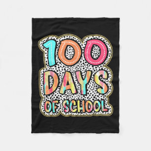 Couverture Polaire 100 Jours D'Enseignants Scolaires Enfants 100e Jou
