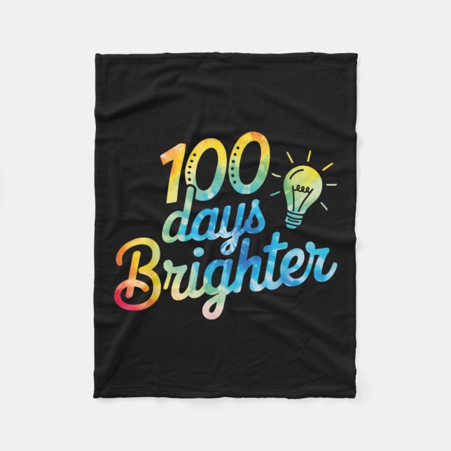 Couverture Polaire 100 Jours Enseignant Plus Brighter Enfants 100e Jo (Devant)