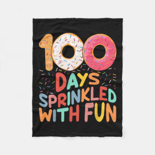 Couverture Polaire 100 Jours Parsemés De Amoureux De Donut Amoureux S