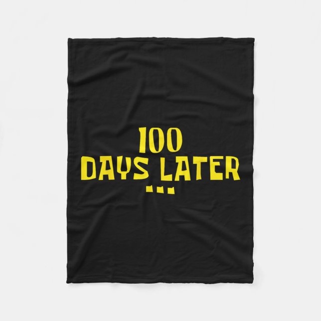 Couverture Polaire 100 Jours Plus Tard 100E Jour D'Enseignants À L'Éc (Devant)