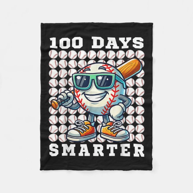 Couverture Polaire 100 Jours Smarter Baseball Bat 100 Jours D'École (Devant)