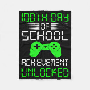 Couverture Polaire 100e Jour De L'École Chemise Enfants Jeux Vidéos G