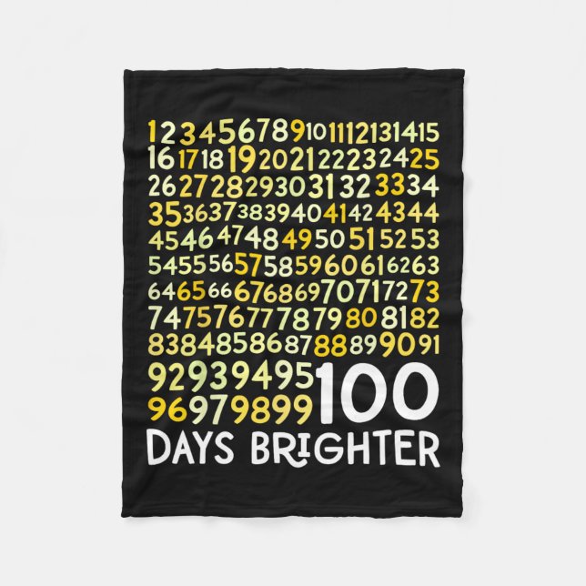 Couverture Polaire 100e Jour De L'École Enseignant 100 Jours De Mathé (Devant)