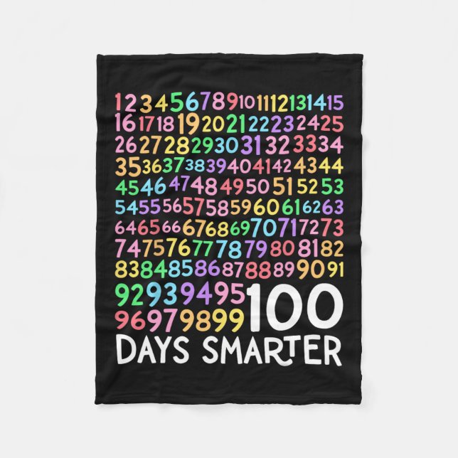 Couverture Polaire 100e Jour De L'École Enseignant 100 Jours Mathémat (Devant)