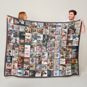 Couverture Polaire 108 Collage de photos  Unique Personnalisé DIY Sur