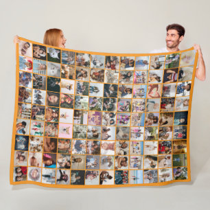 Couverture Polaire 108 Collage de photos Unique Personnalisé DIY Sur