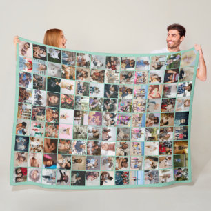 Couverture Polaire 108 Collage Photo  Unique Personnalisé DIY Sur mes