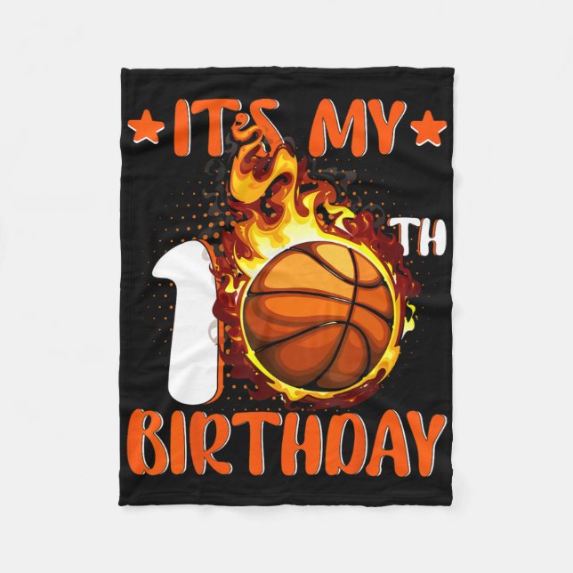 Couverture Polaire 10 ans C'est mon 10e anniversaire Bysketbyll (Devant)