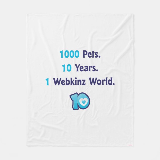 Couverture Polaire 10 ans de stat de Webkinz (Devant)