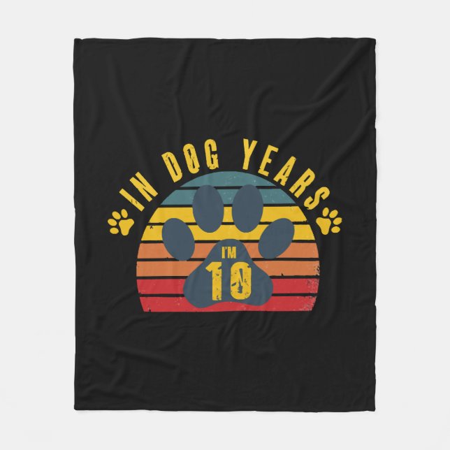 Couverture Polaire 10 ans en années de chien (Devant)