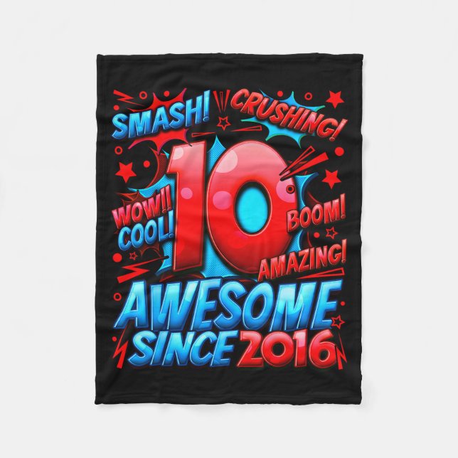 Couverture Polaire 10 Year Old For Boys 10th Birthday Boy 10 Year Old (Devant)