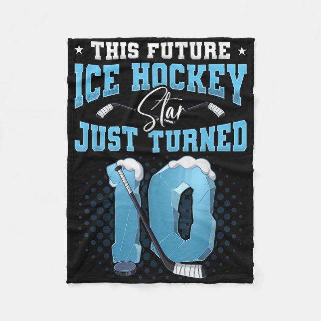 Couverture Polaire 10e anniversaire de hockey sur glace (Devant)