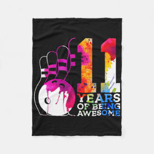 Couverture Polaire 11 ans d'être merveilleux Bowling 11e anniversaire
