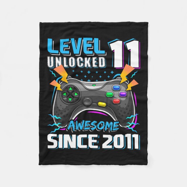 Couverture Polaire 11 Déverrouillé Awesome 2011 jeu vidéo 11e anniver (Devant)