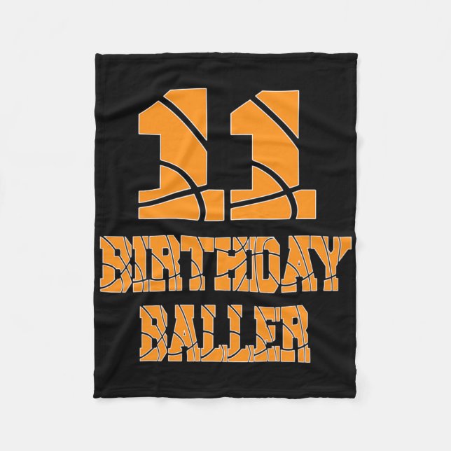 Couverture Polaire 11e anniversaire Byller Boy 11 ans Bysketbyll T (Devant)