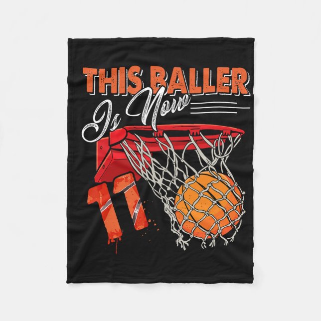 Couverture Polaire 11e anniversaire Bysketbyll Amusants 11 ans Enfant (Devant)