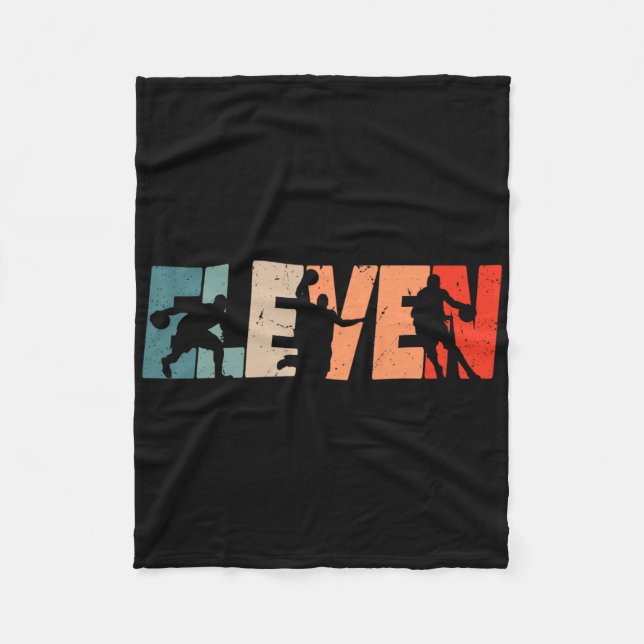 Couverture Polaire 11e anniversaire Retro Bysketbyll 11 ans Boy Gi (Devant)