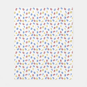 Couverture Polaire 123 Rouge jaune bleu