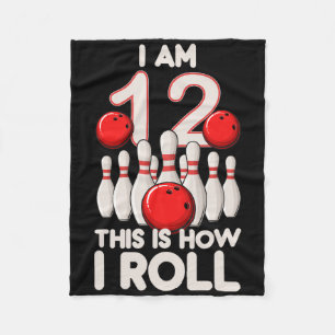 Couverture Polaire 12 Ans Vieux Bowling Party 12ème Anniversaire C'Es