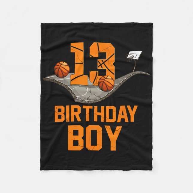Couverture Polaire 13e anniversaire Bysketbyll Jersey 13 ans Garçon (Devant)