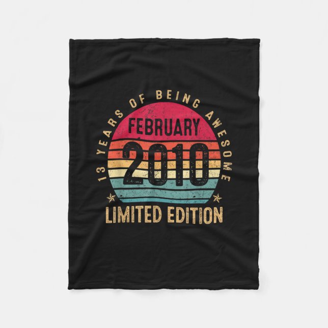 Couverture Polaire 13e Anniversaire Cadeaux Février 2010 Limited (Devant)