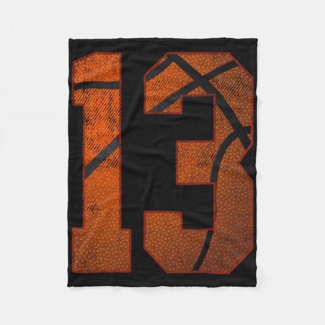 Couverture Polaire 13e fête d'anniversaire Treize 13 ans Bysketbyl (Devant)