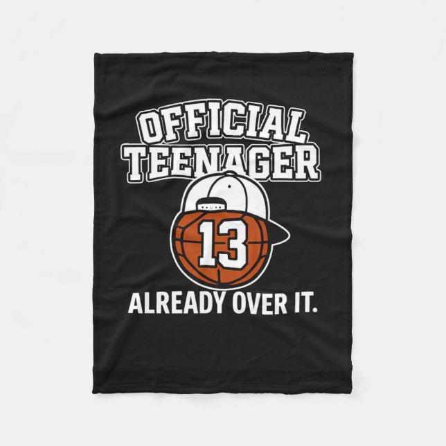 Couverture Polaire 13th Birthday Official Teenager Funny Teen Sketll  (Devant)