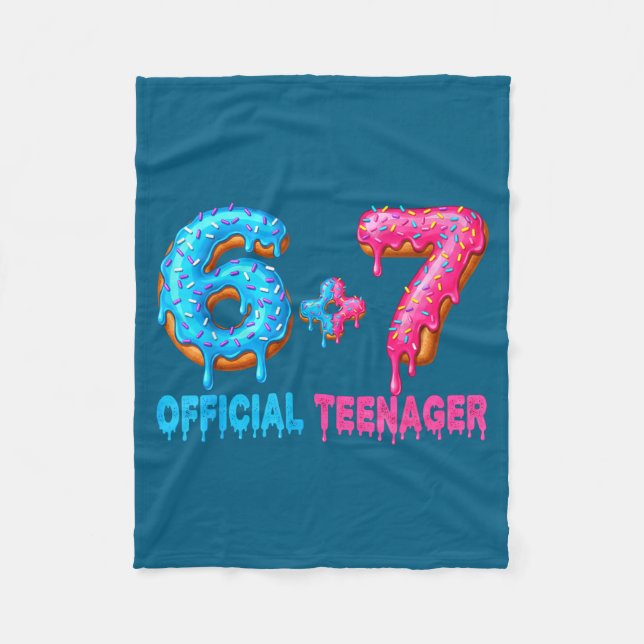 Couverture Polaire 13th Birthday Teenager 6+7 67 Donalt Drip  (Devant)