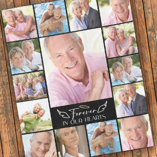 Couverture Polaire 15 Collage de photos pour toujours dans nos coeurs